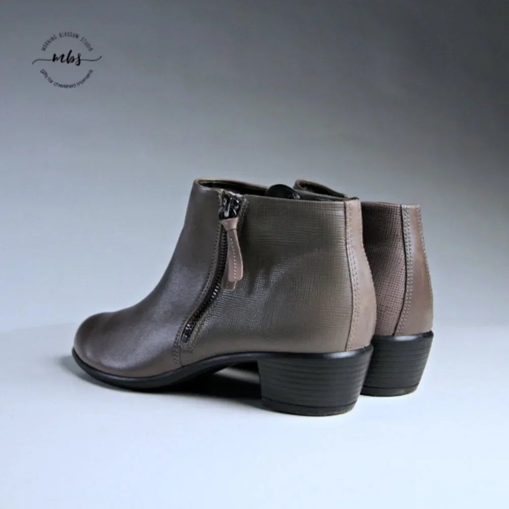 Ecco Touch 36 Leather Boots Tan Women EU 39 US 8‎ - 8.5